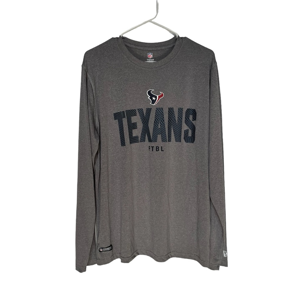 NFL FOOTBALL MEN'S Houston Texans Long-Sleeve Active Tee large